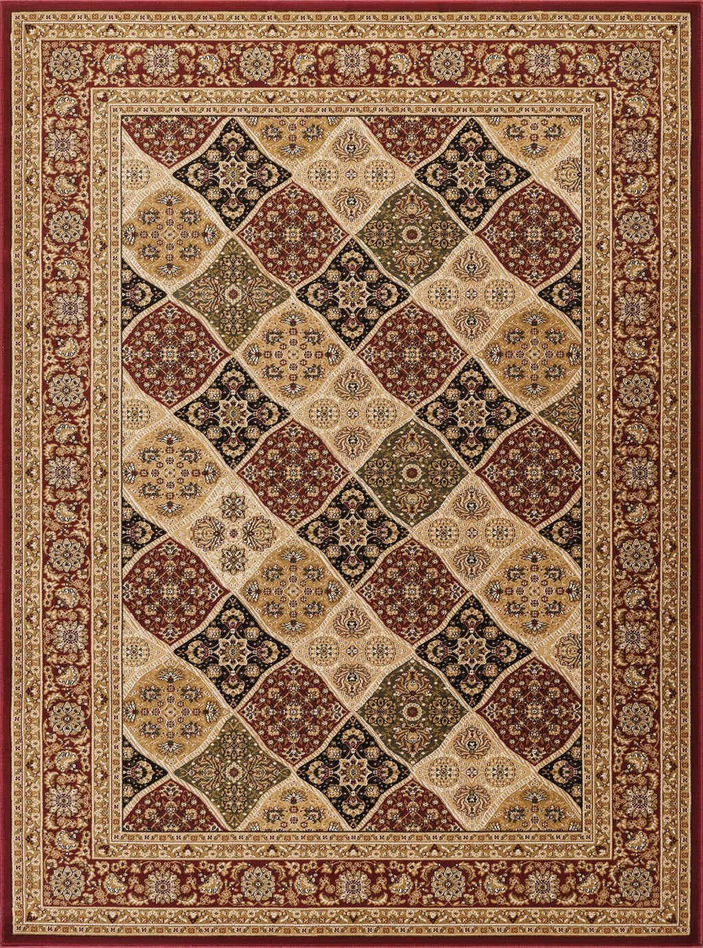 Manchester GC_HER5005 Red 7 ft. 10 in. x 10 ft. 6 in. Area Rug