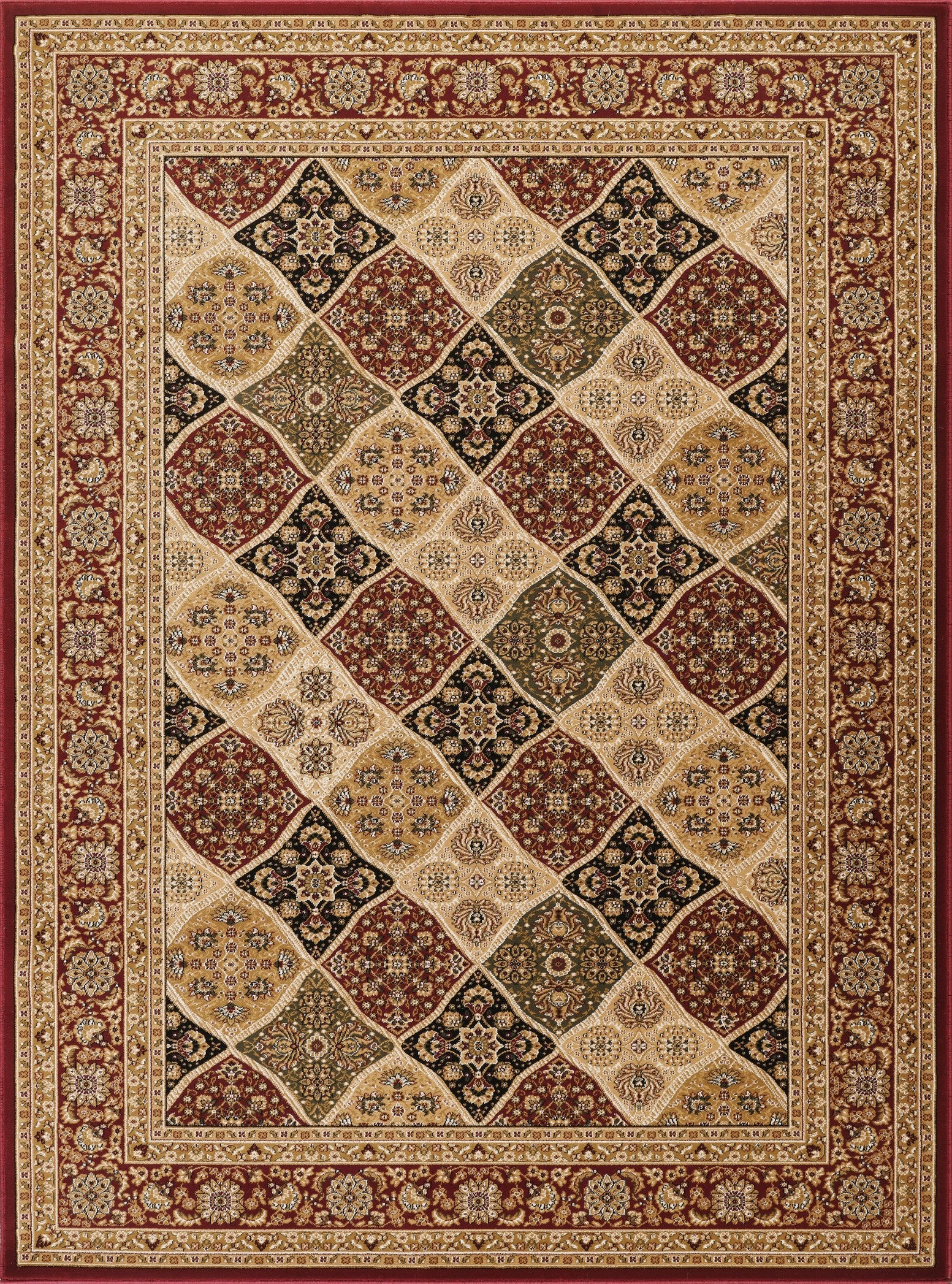 Manchester GC_HER5005 Red 7 ft. 10 in. x 10 ft. 6 in. Area Rug