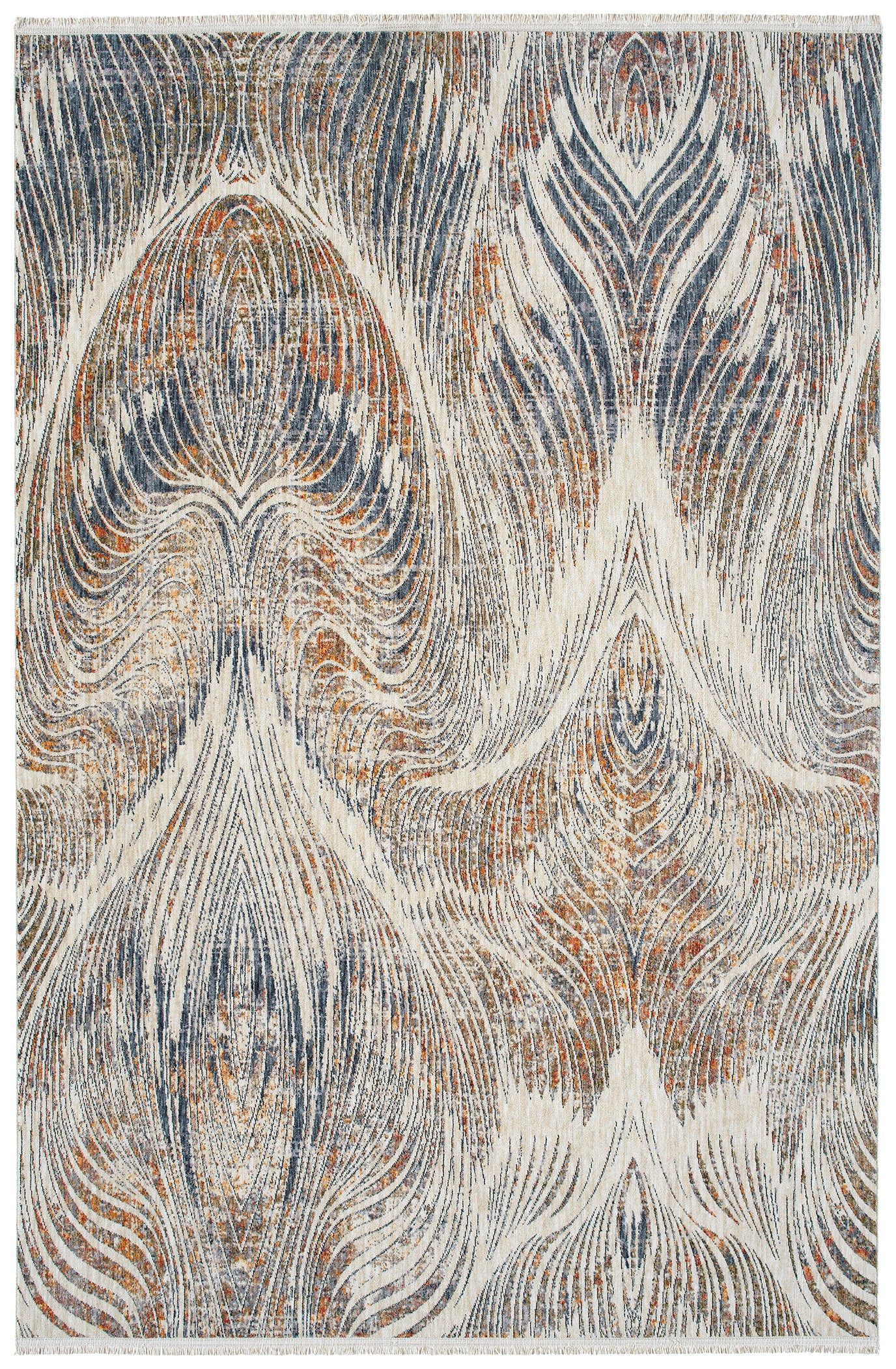 Modern, Abstract, Cut Pile 1'10' x 2'6' Rectangle Throw Rug