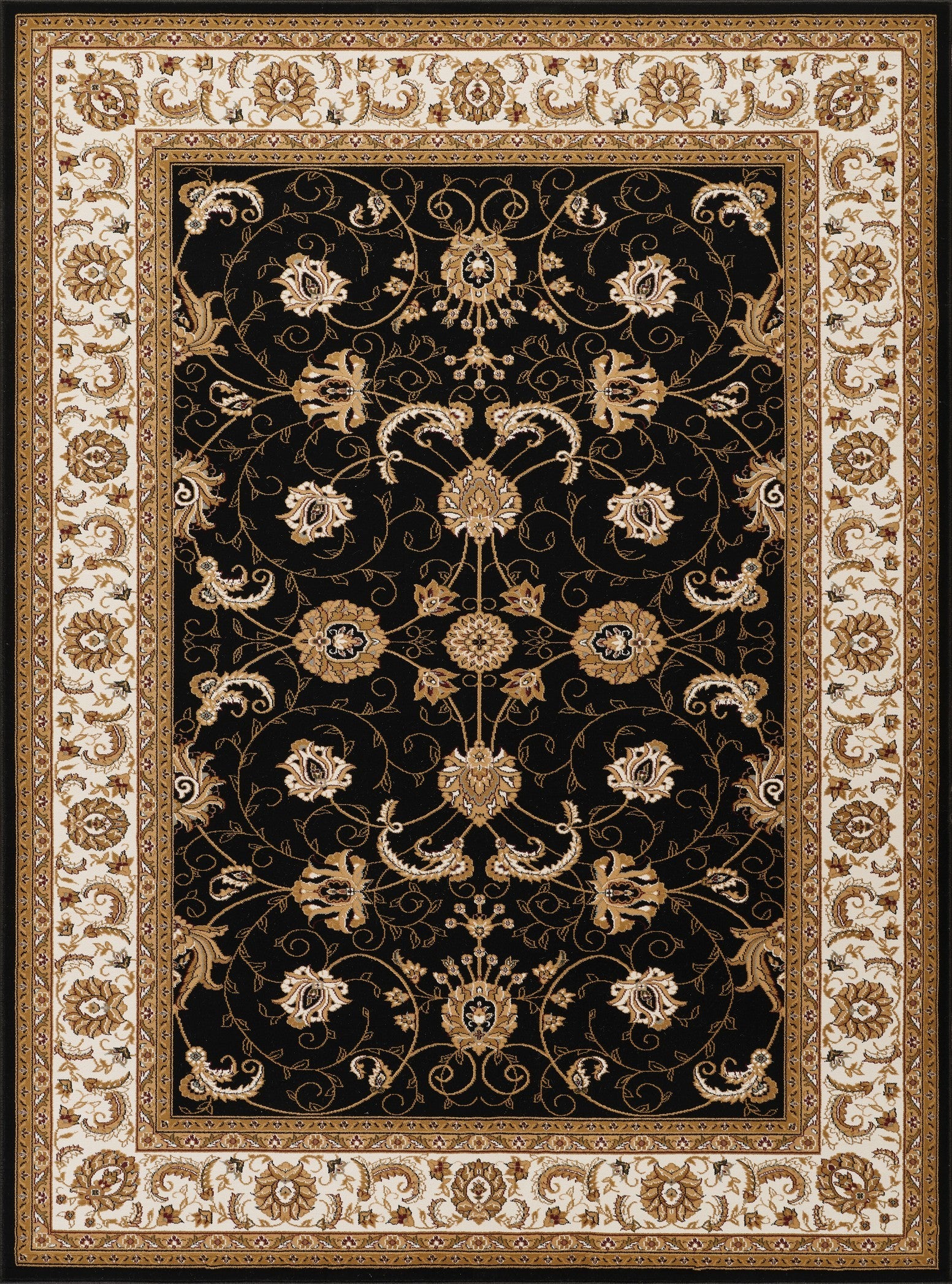 Manchester GC_HER5001 Black 7 ft. 10 in. x 10 ft. 6 in. Area Rug