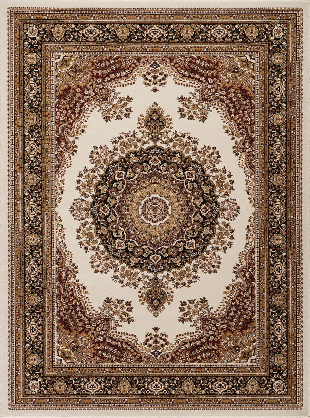 Manchester GC_HER5006 Ivory 7 ft. 10 in. x 10 ft. 6 in. Area Rug