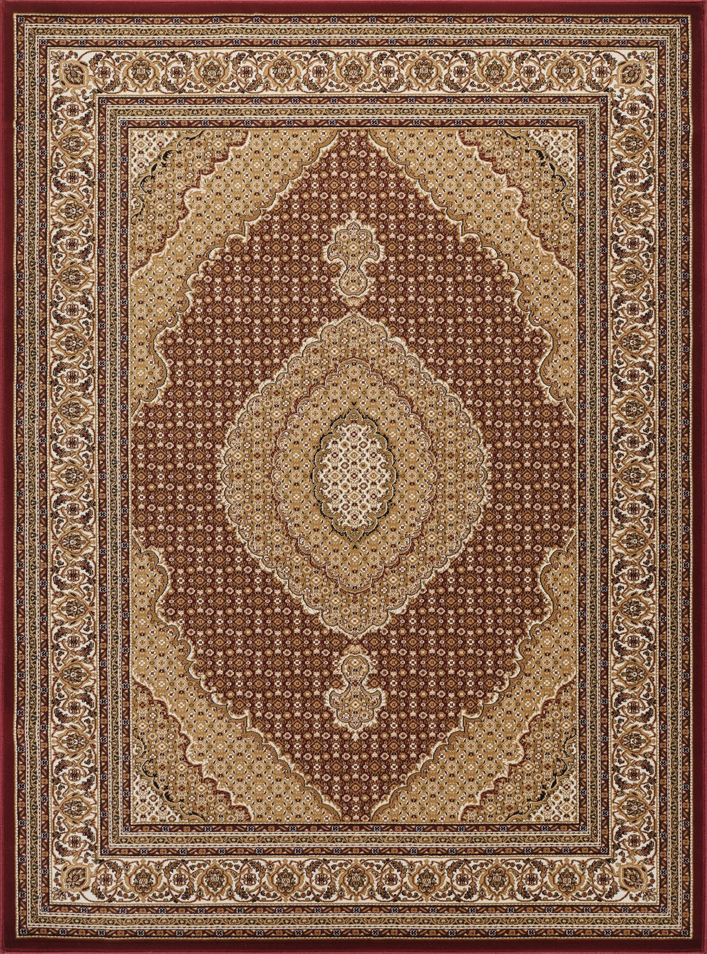 Manchester GC_HER5004 Red 7 ft. 10 in. x 10 ft. 6 in. Area Rug