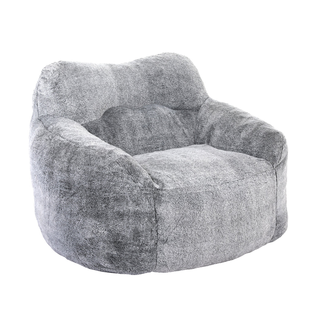 Beanbag Chair, Beanbag Sofa Chair with Armrests Stuffed High-Density Foam, Lazy Sofa Comfy Chairs Beanbag Chair for Adults in Living Room, Bedroom Reading