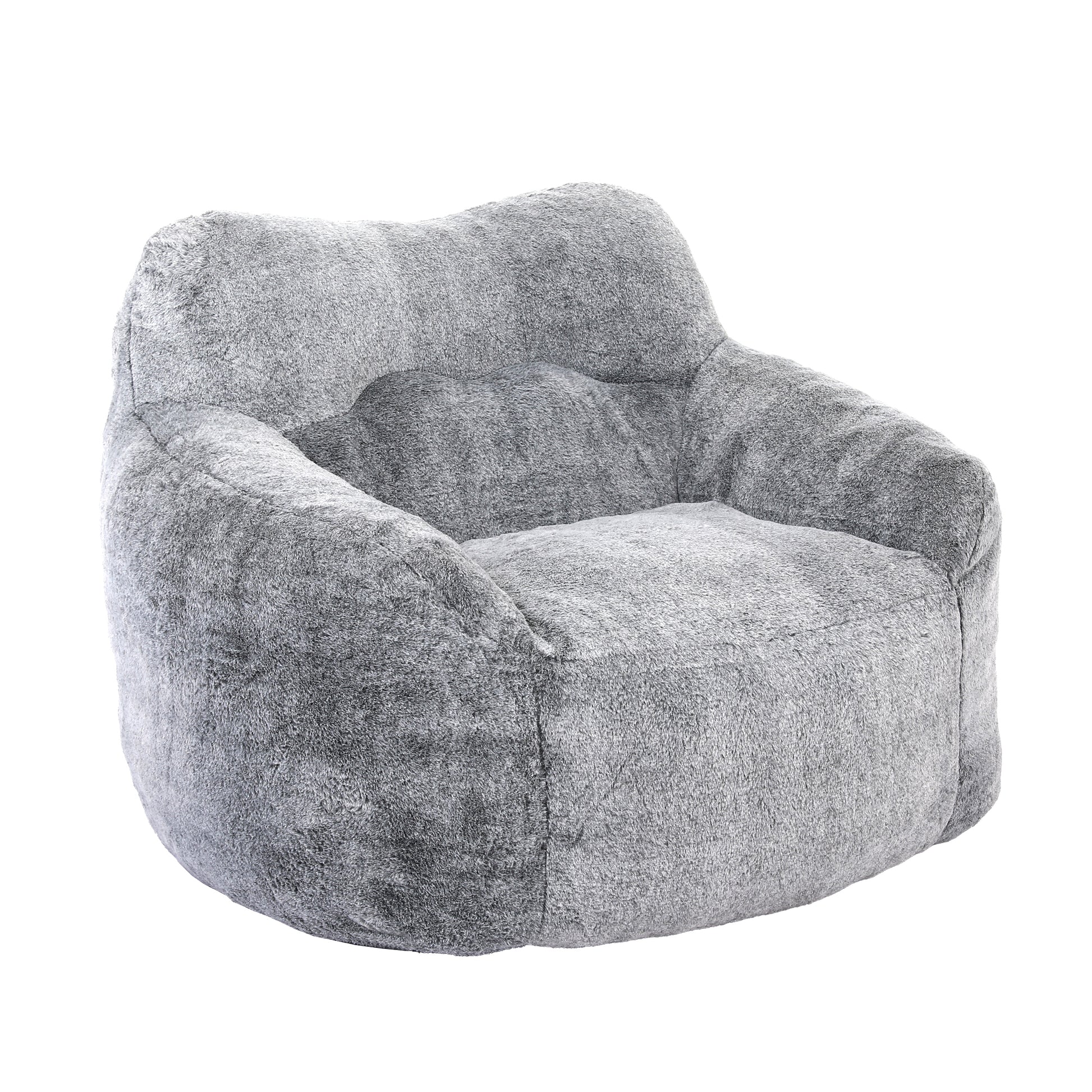 Beanbag Chair, Beanbag Sofa Chair with Armrests Stuffed High-Density Foam, Lazy Sofa Comfy Chairs Beanbag Chair for Adults in Living Room, Bedroom Reading
